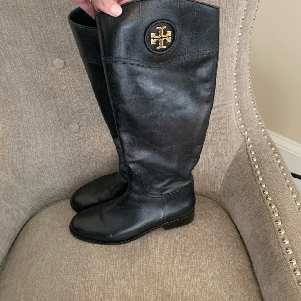 Black Tory Burch Tall Boots